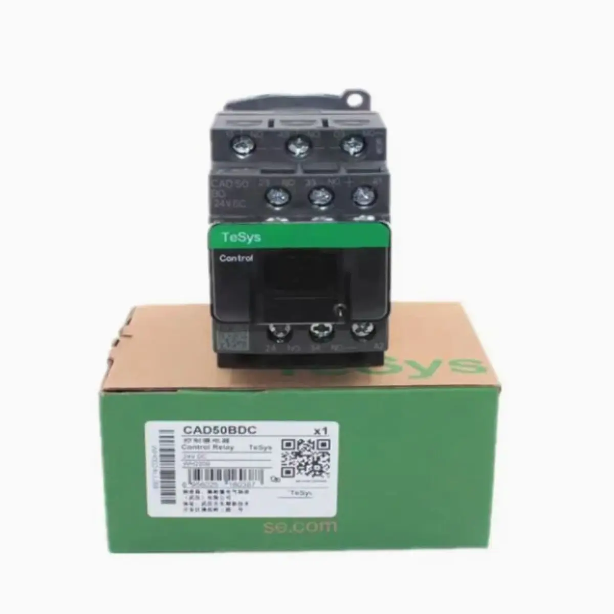 Control relay - 5 NO - = 690 V - 24 V DC standard coil CAD50  CAD50...C  CAD50BD CAD50BDC