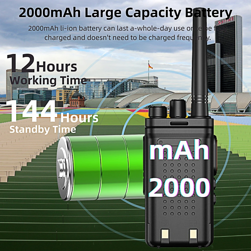 5W トランシーバー 2 個 韓国 オーストラリア 一般使用周波数 双方向ラジオ ハンズフリー 懐中電灯付き レストラン ホテル用