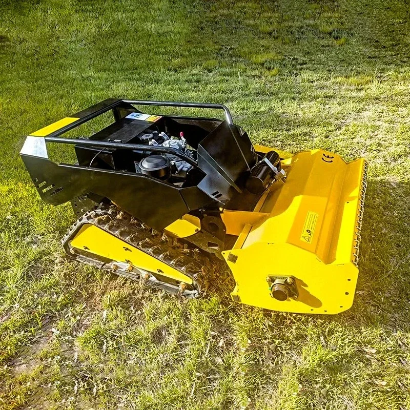 Wholesale Direct 800mm 1000mm Small Flail Zero Turn Remote Control Lawn Mower with Snow Shovel