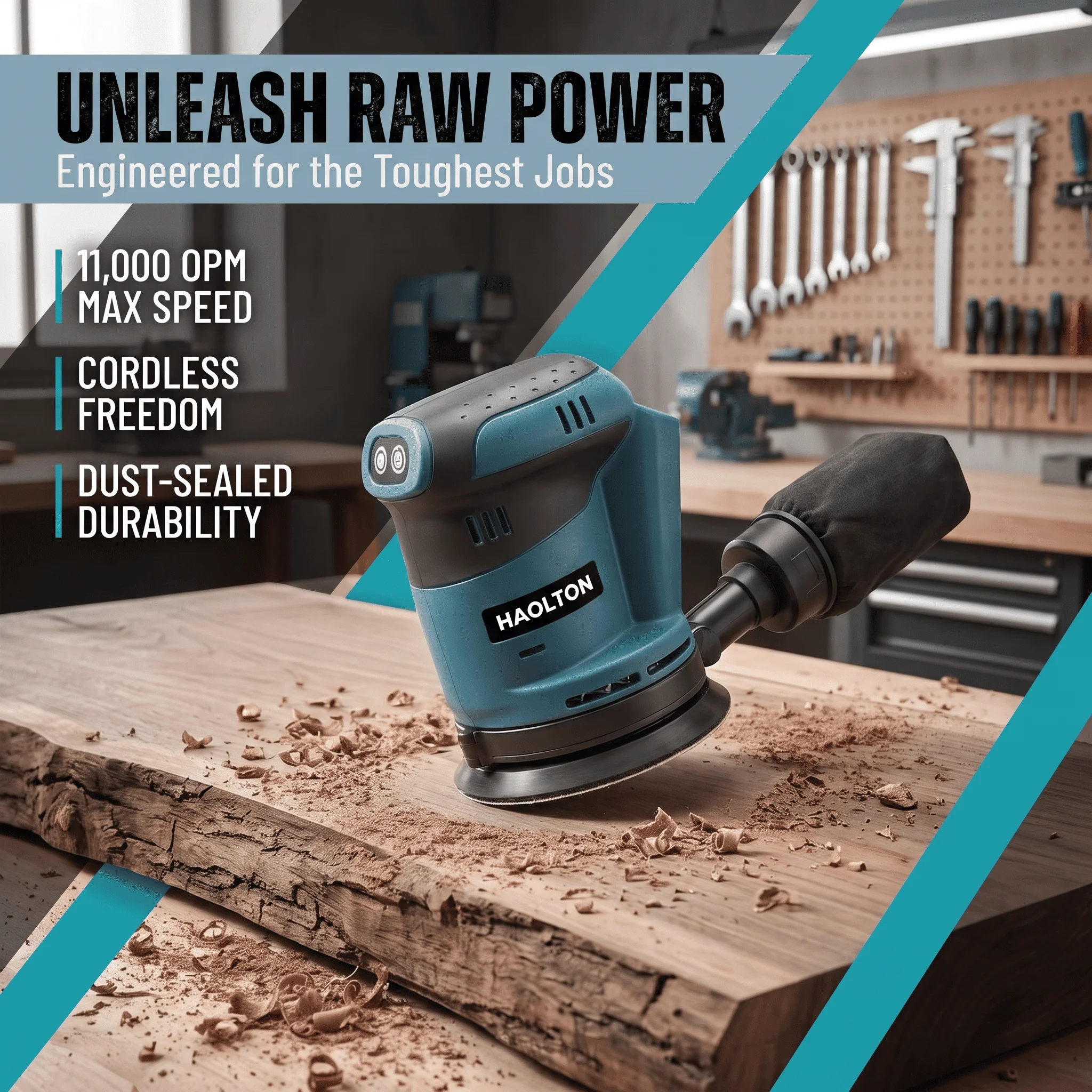 For makita style DBO180Z 18V Cordless Random Orbital Sander for Woodworking Putty Polishing - Bare Tool for DIY Professional Use