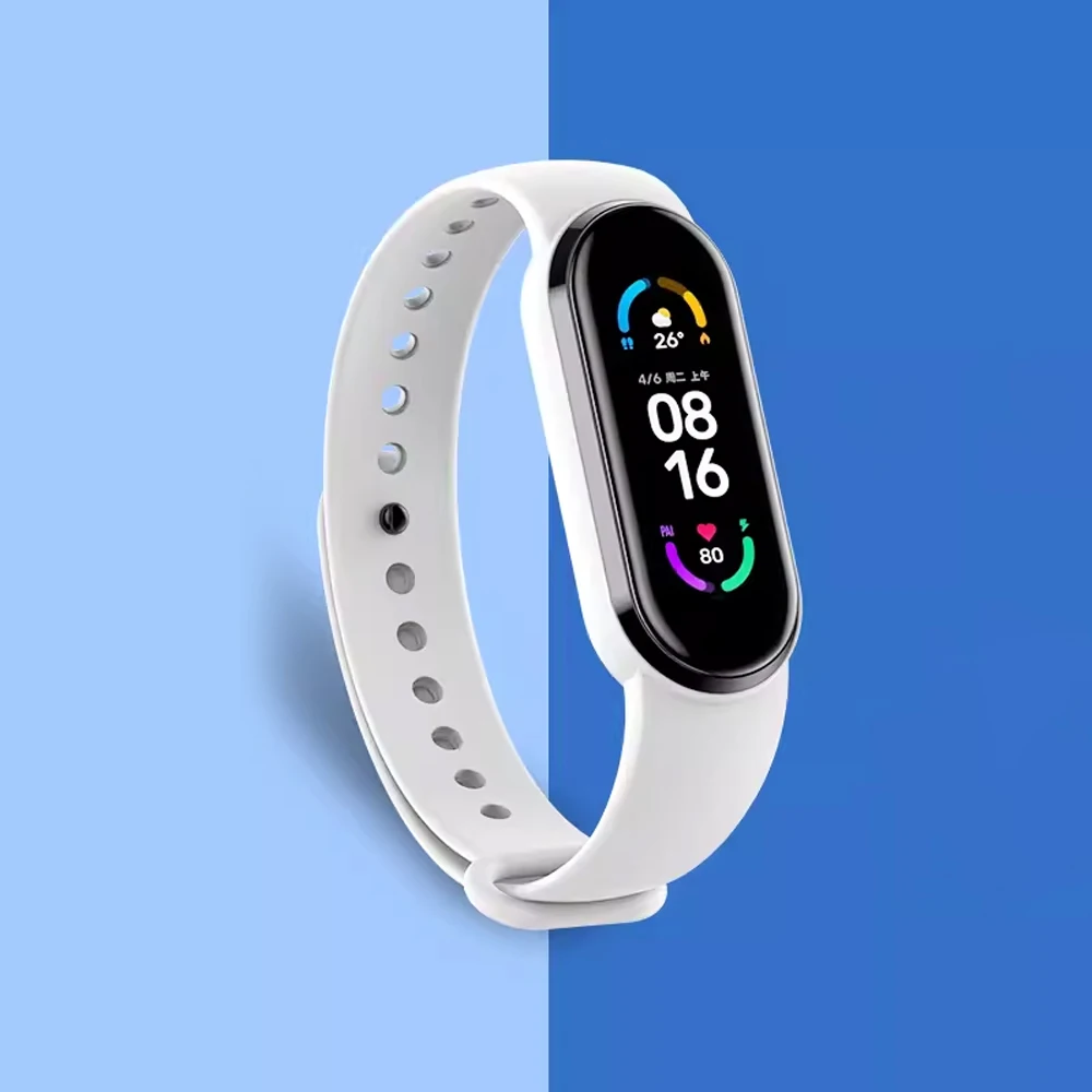 Bracelet for Mi band 3 4 5 6 7 Strap accessories Sport Silicone Replacement belt Wristband miband 5 correa for Xiaomi Mi band 7