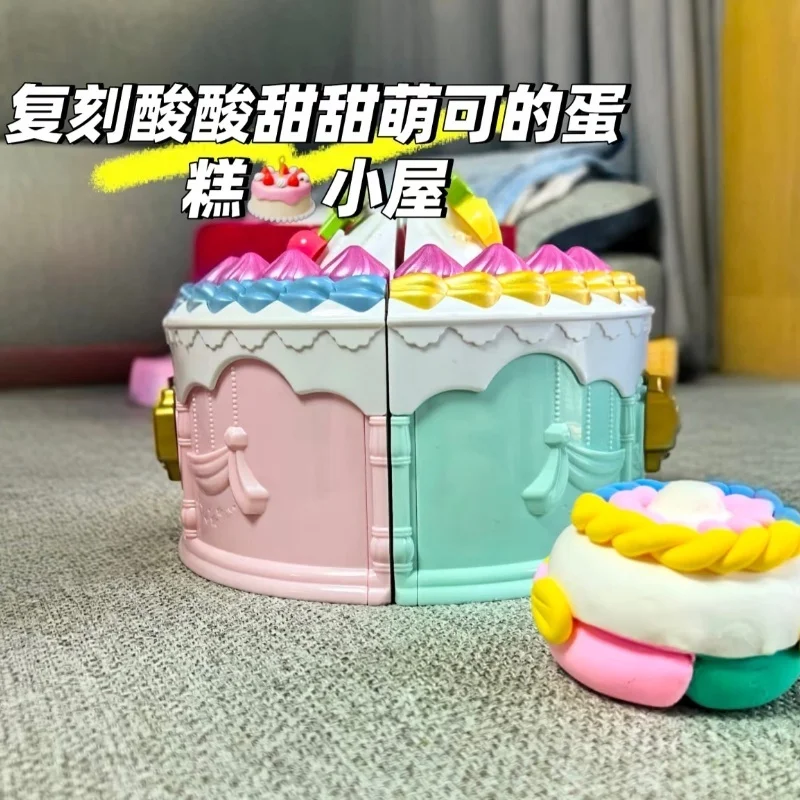 

Аниме-фигурка Teenieping Kawaii-Magic Sweetheart Cake House, игровой набор принцессы для подарков на день рождения-коллекционная фигурка