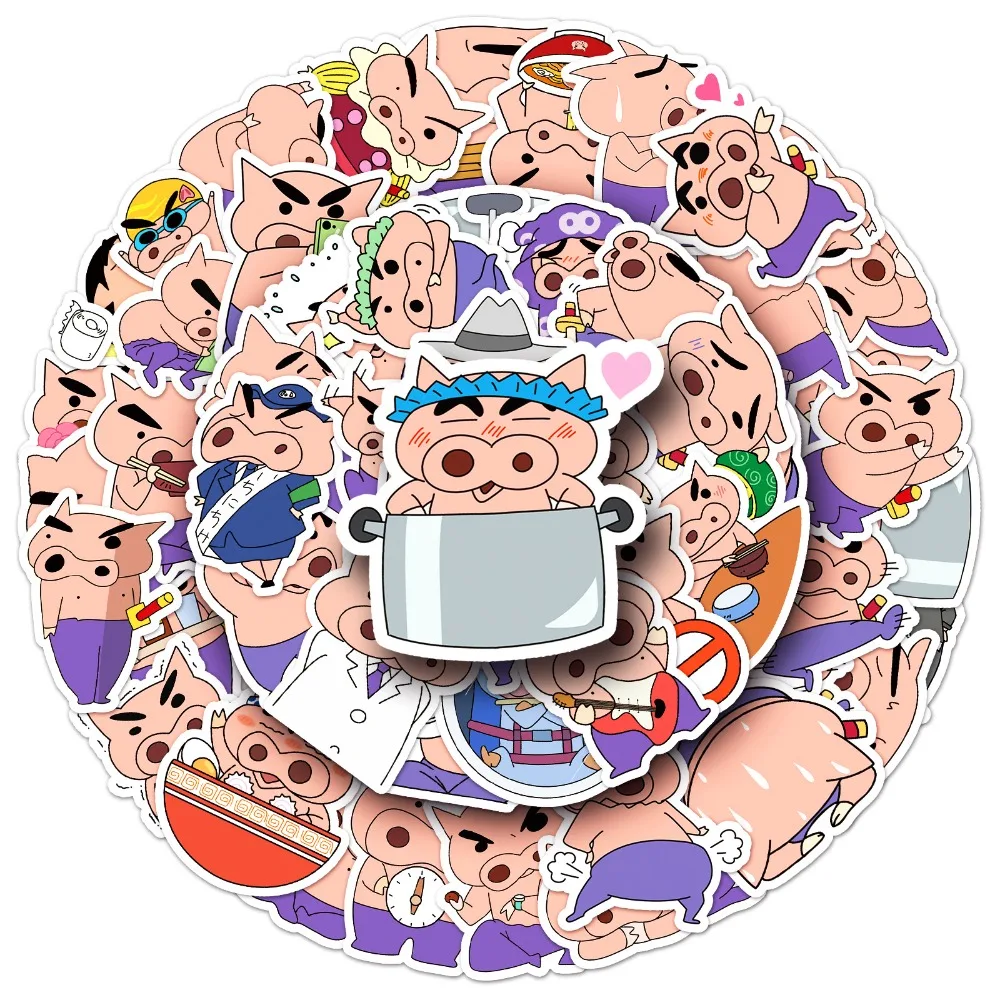 50 szt. Naklejek Kawaii Buriburizaemon Graffiti na Walizkę, Artykuły Papiernicze, Laptop, Komputer, Gitarę, Telefon Komórkowy, DIY Dekoracje