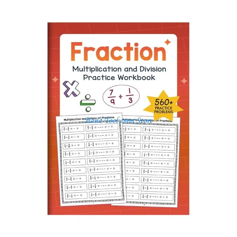 H37F Math Practice Notebook for Systematic Multiplication Division Skill Development