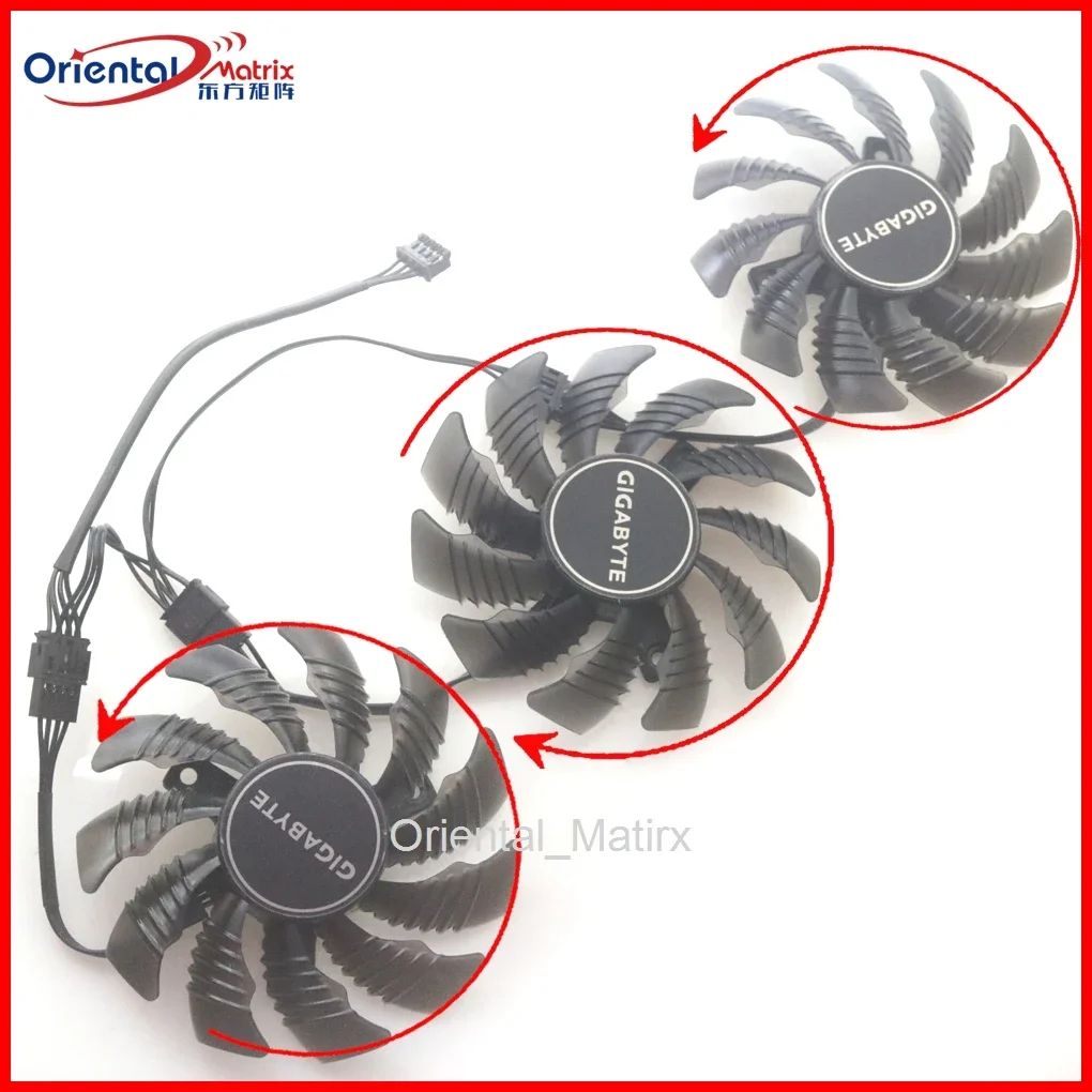 T128010SU DC12V 0.35A 77mm 4Pin VGA Fan For Gigabyte RTX2060 2070 2080 2080ti RTX3070ti 3070 EAGLE OC Graphics Card Cooling Fan