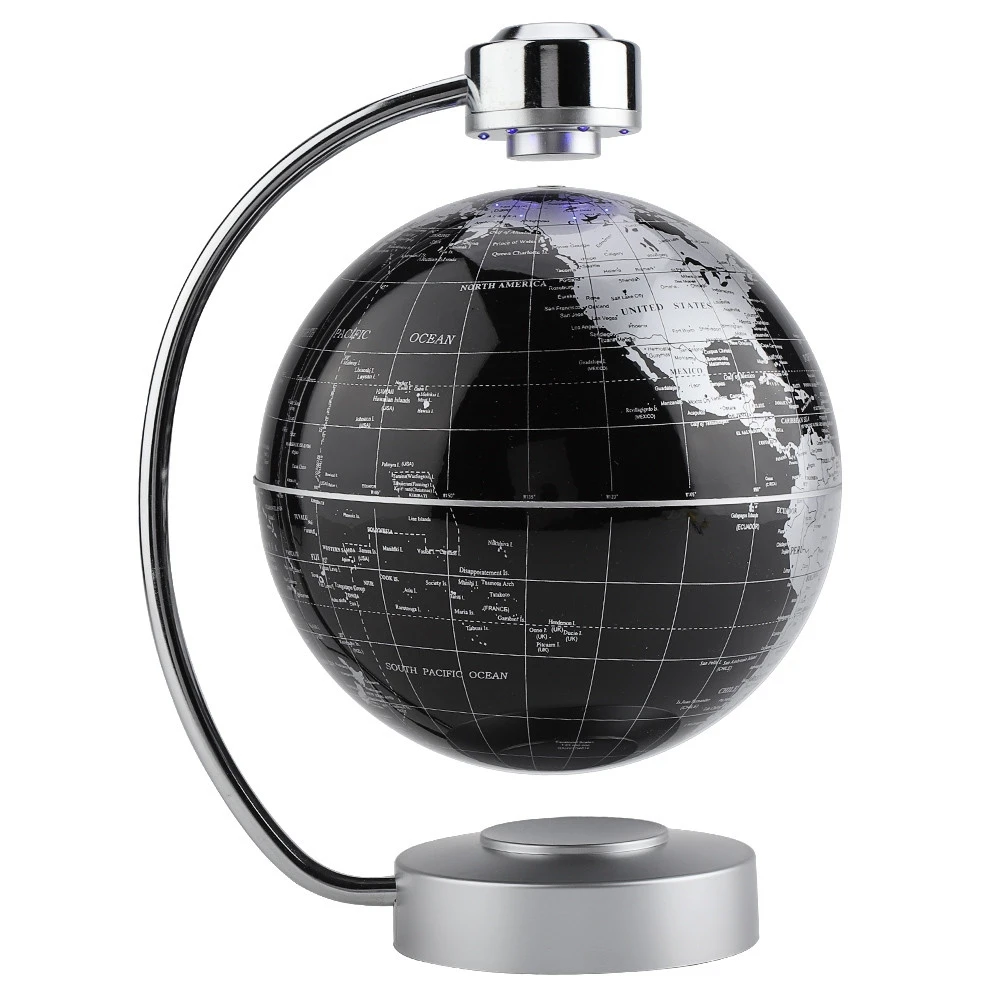 8 Inch Magnetic Levitation Globe Innovative Floating Tellurion Desktop Ornament For Home Office Decor US Plug