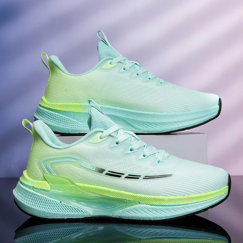 2025 new non-slip wear-resistant walking shoes competition training running shoes mesh breathable lightweight sports shoes