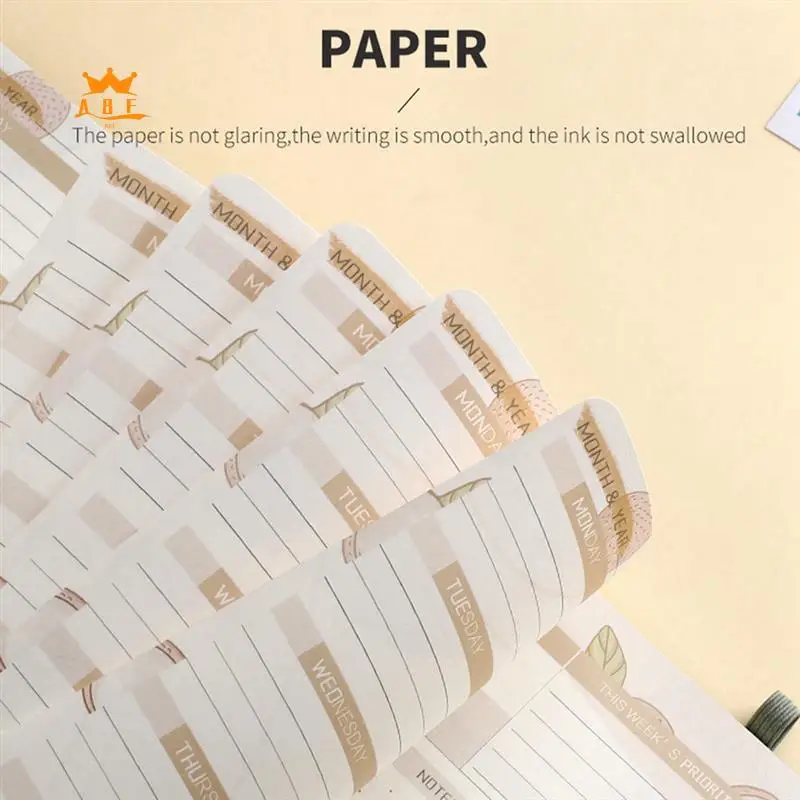 

Блокнот A08E-Week Planner 2024 с полиуретановой обложкой, средний (A5), твердый переплет, 5,9X8,4 дюйма