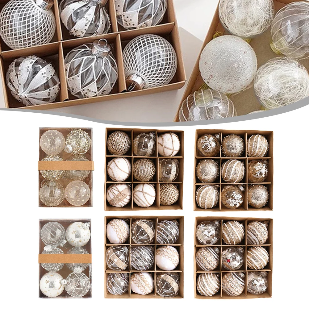 

Декоративные мероприятия 80 мм 3,15 Рождественские шары Украшения Яркие декоративные елочные шары Праздничные украшения Легко повесить