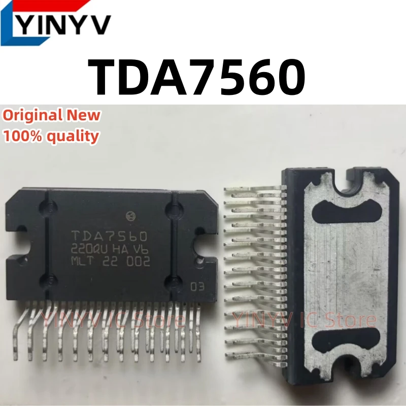 2Pcs TDA7560  TDA 7560 ZIP-25 QUAD BRIDGE CAR RADIO AMPLIFIER PLUS HSD Original New 100% quality