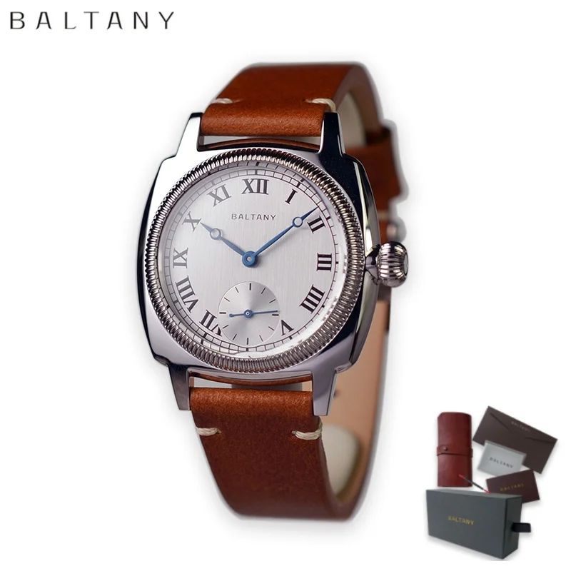 Baltany Luxury Retro Men's Quartz Watches Tribute 1926 Oyster Sapphire Crystal Stainless Steel Waterproof 100M Wristwatches