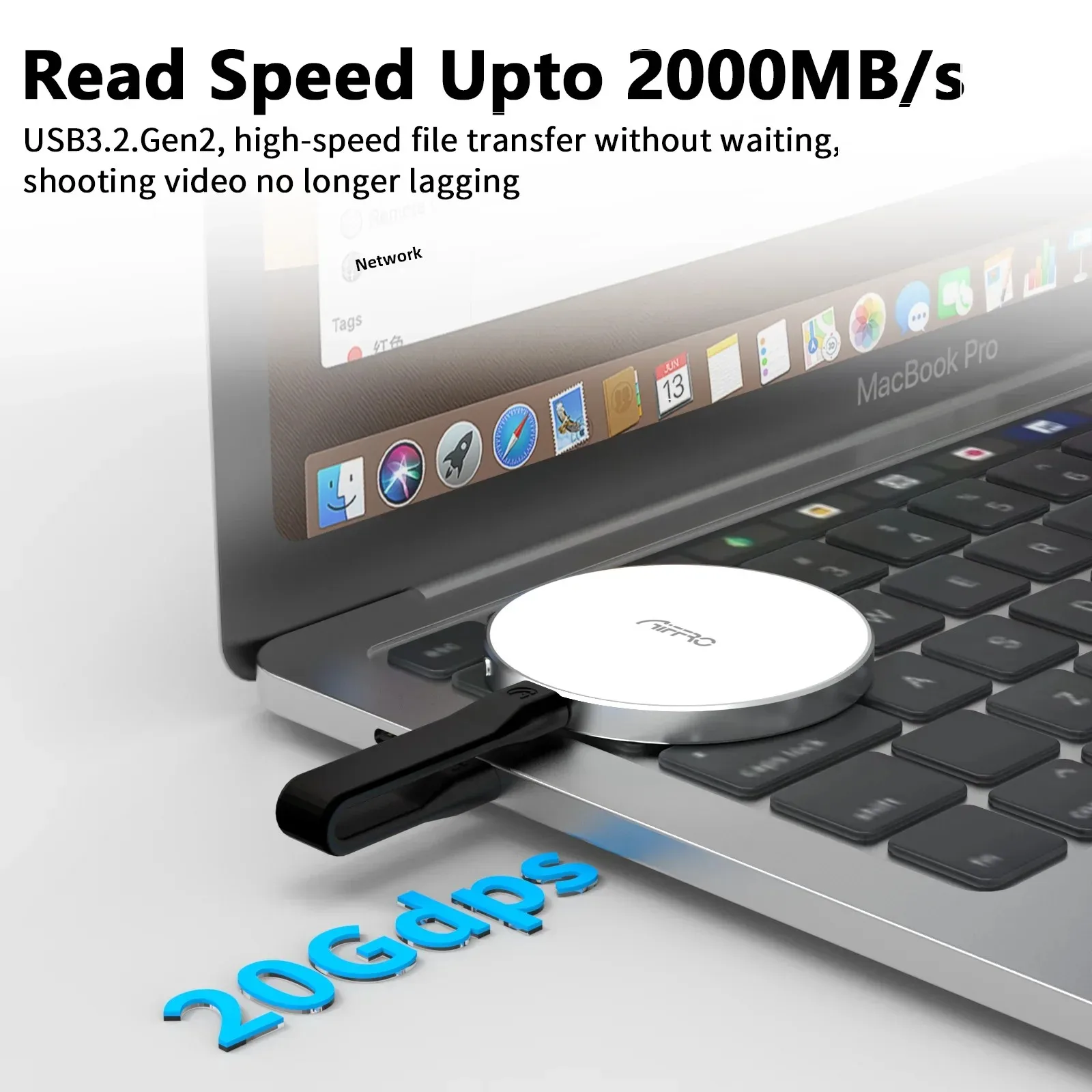 

Высокоскоростной SSD-накопитель Aiffro P10 с твердым адсорбцией, 1 ТБ/2 ТБ, белый для мобильных телефонов Apple и Android