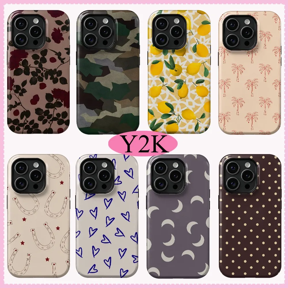 Retro Rose Moon Phone Case for Samsung Galaxy S20 S22 S23 S24 S25 S26 FE Plus Ultra 4G 5G Luxury Double-layer Cover