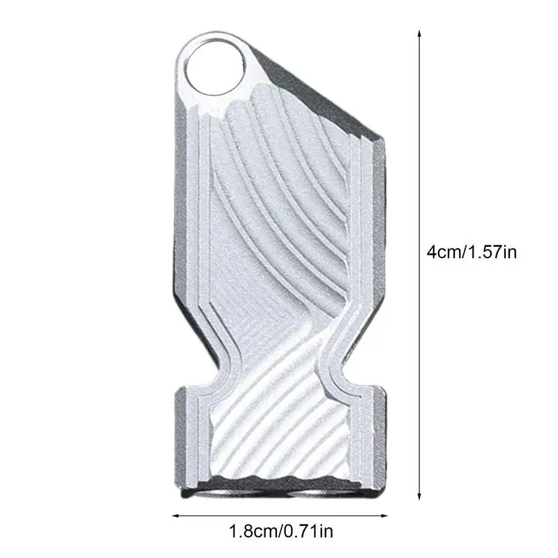 Sifflet de sécurité à double tube en alliage d'aluminium pour femme, sifflet de sauvetage, extérieur, mort élevée, survie, 120dB