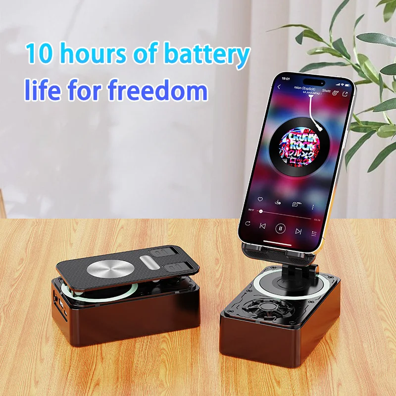 3-in-1 Charging Treasure Blue Tooth Speaker Phone Stand Bluetooth Voice Enhancement Supporting Mobile Wireless Voice Enhancement