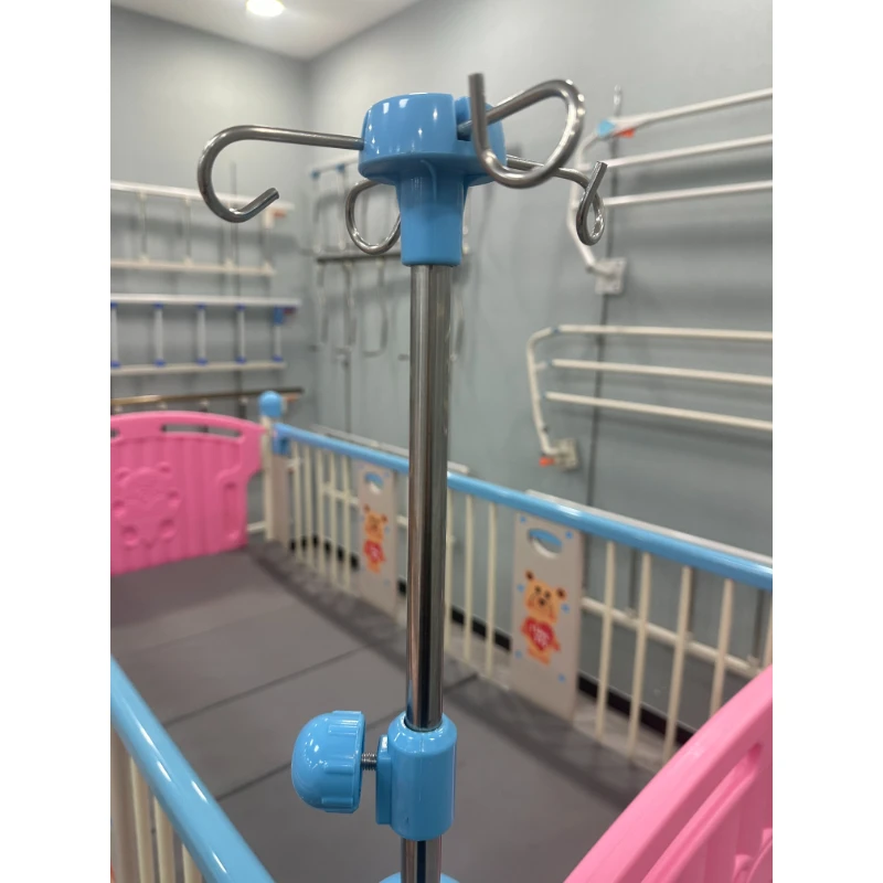 Good quality stainless steel floor infusion support removable hospital medical infusion iv pole drip stand