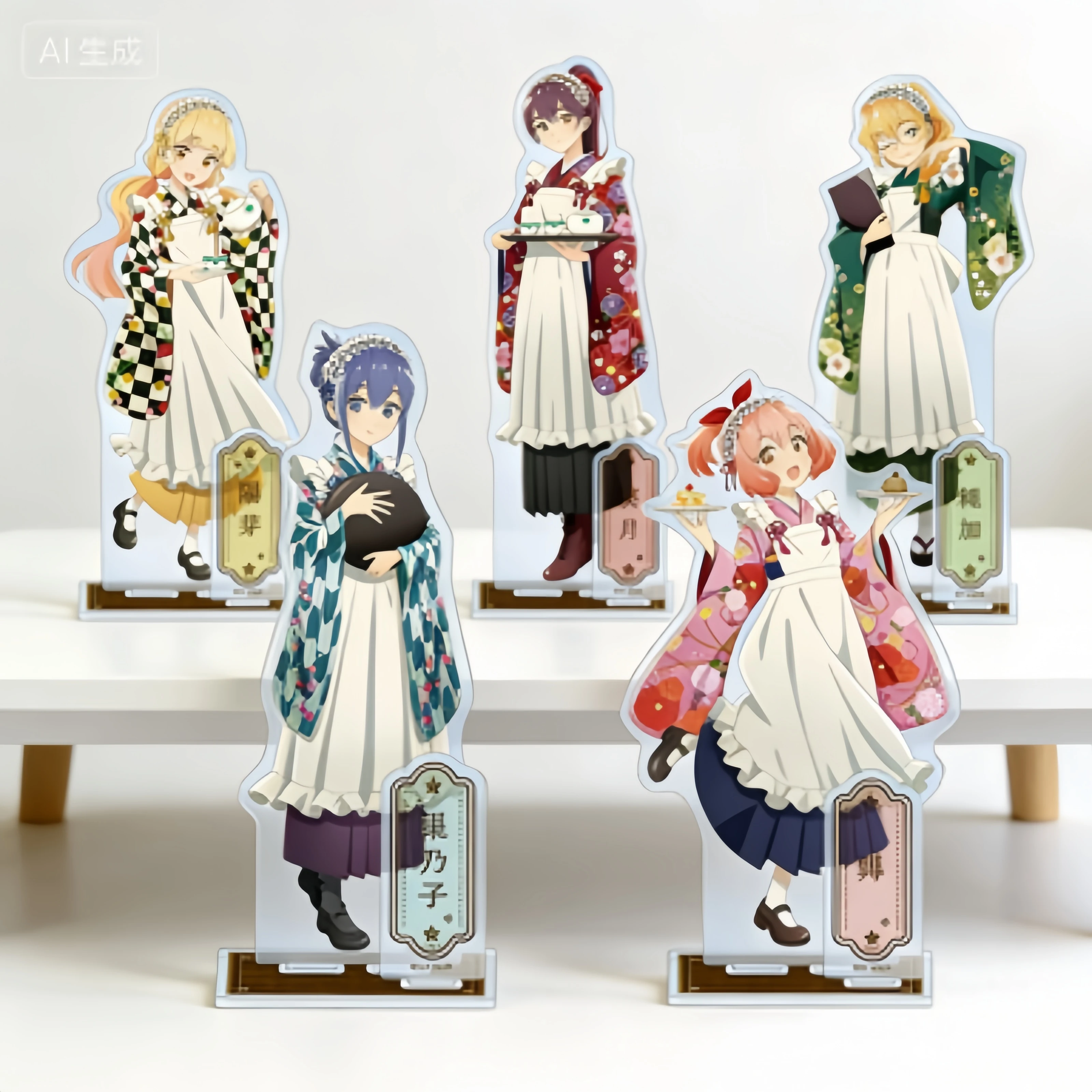 FACTORY STORE Anime Yuri Is My Job! Keychains Acrylic standing sign board Cosplay desk decorations Ornament Accessories 15cm