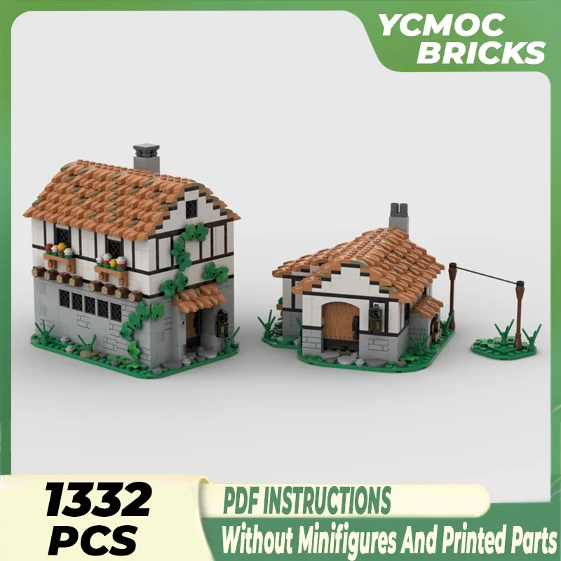 

Medieval Building Model Moc Building Bricks Tavern And Cottage Technology Modular Blocks Gifts Christmas Toys DIY Sets Assembly