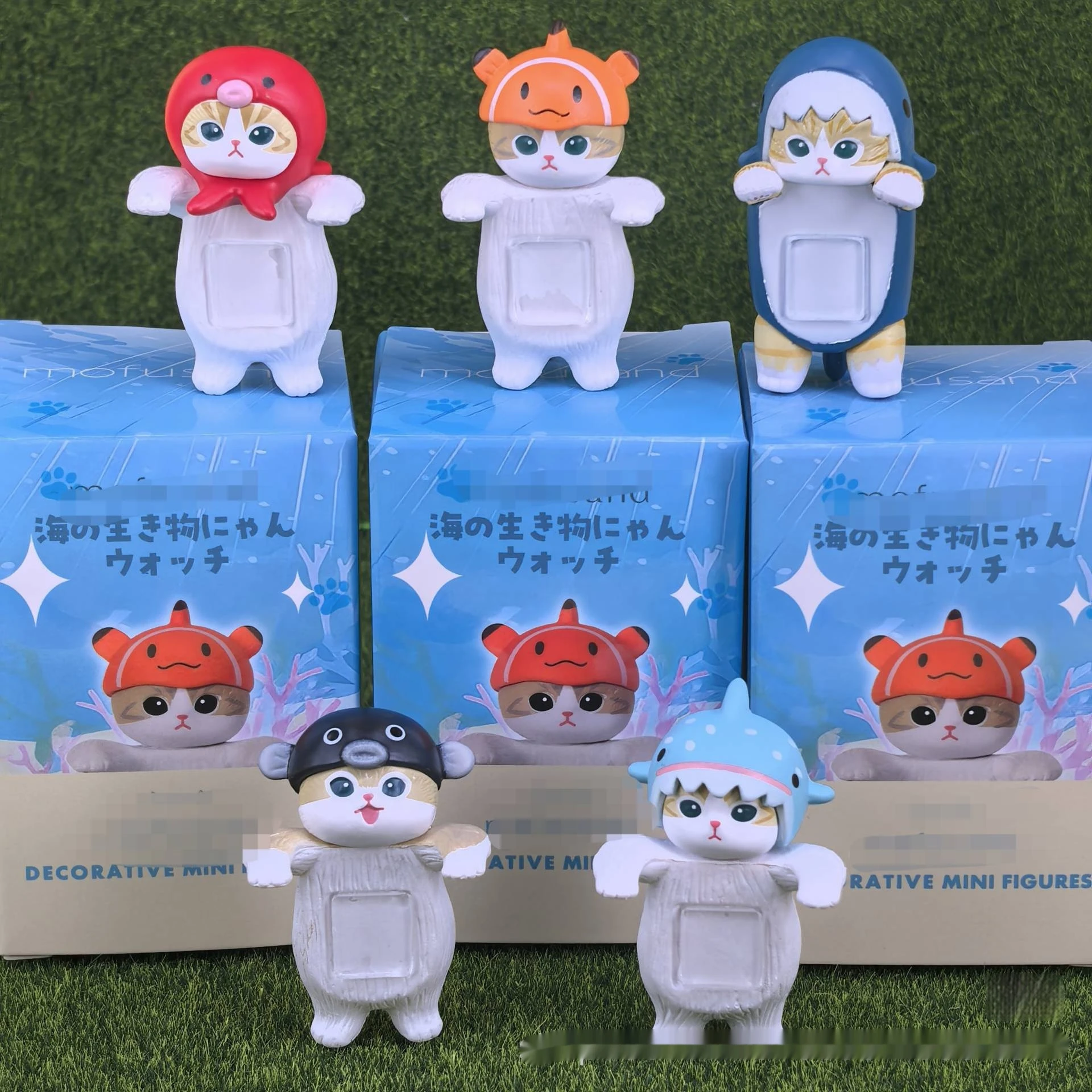 

Hot Sale Mofusand Blind Box Mystery Capsule Marine Cute Cat Figurines Phone Charm Desktop Decorative Toy For Kids And Collectors