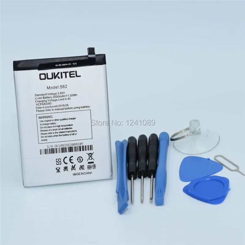 Mobile phone battery for OUKITEL C13 pro  battery 3000mAh Gift dismantling tools High capacity for oukitel S62 battery