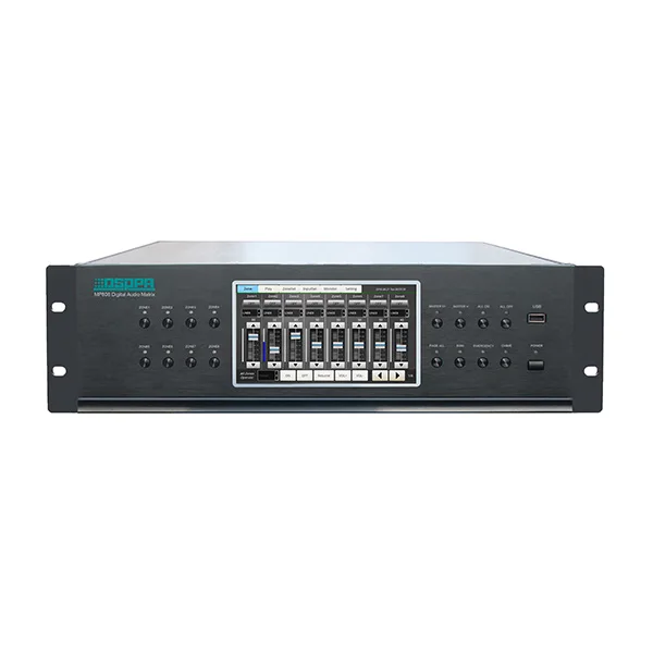 8 channel input 8 channel output  Digital Audio Matrix Warehouse PA System