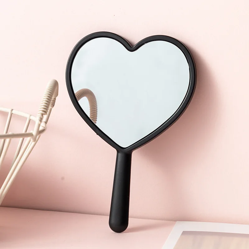 10 Pcs 미니 크기 여자 여자 하트 모양의 휴대용 작은 거울, 아름다움 선물 메이크업 거울, 가방에 휴대용