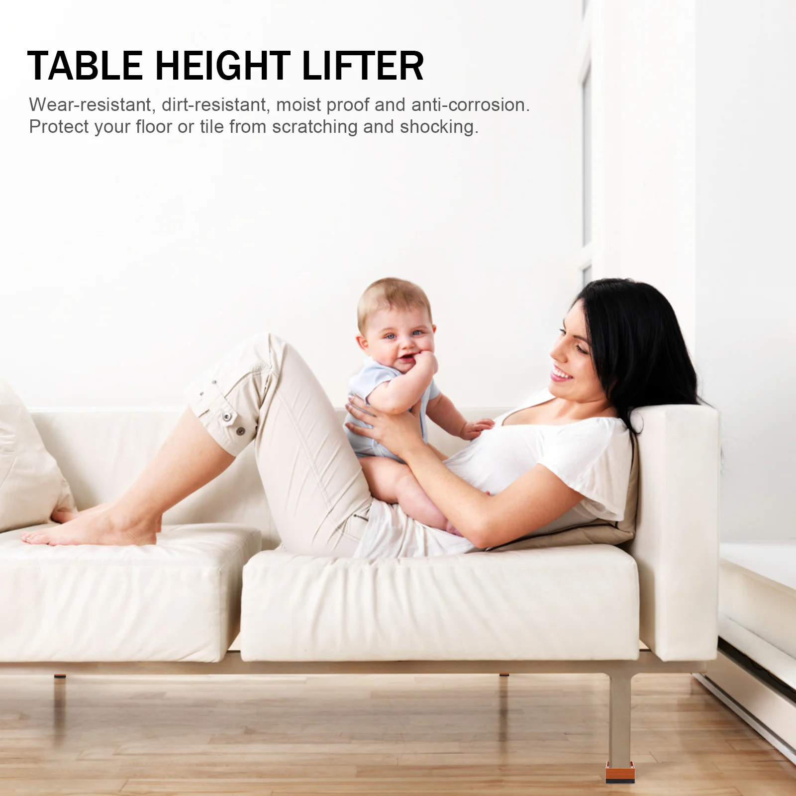 Bed Foot Booster Heightening Cushion Furniture Accessory Table Chair Riser Pad Lifts Risers