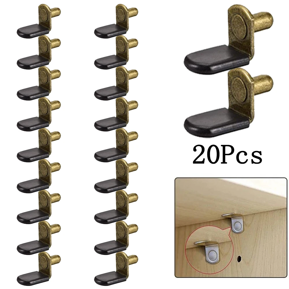 

High Quality Hot Sale Practical Shelf Peg Support Pegs Hardware Iron Bronze Cabinet Bracket Furniture L-Shaped