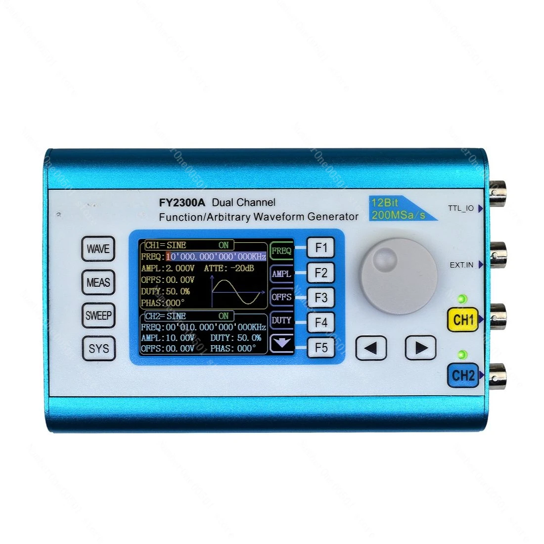 

FY2300 12MHz/20MHz Function Arbitrary Waveform Signal Source Generator Dual Channel Frequency Counter Meter Used With Spooky2