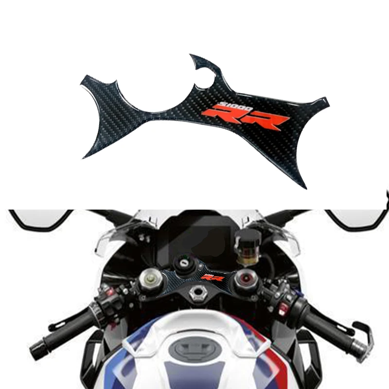 

For BMW S1000RR M1000RR 2023-2024 3D Carbon-look Top Triple Clamp Yoke Defender Case