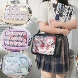 PU torebki JK przezroczyste Itabag kobiety nowe torby ita skórzana torba na ramię Bolso japońskie licealistki torby Crossbody