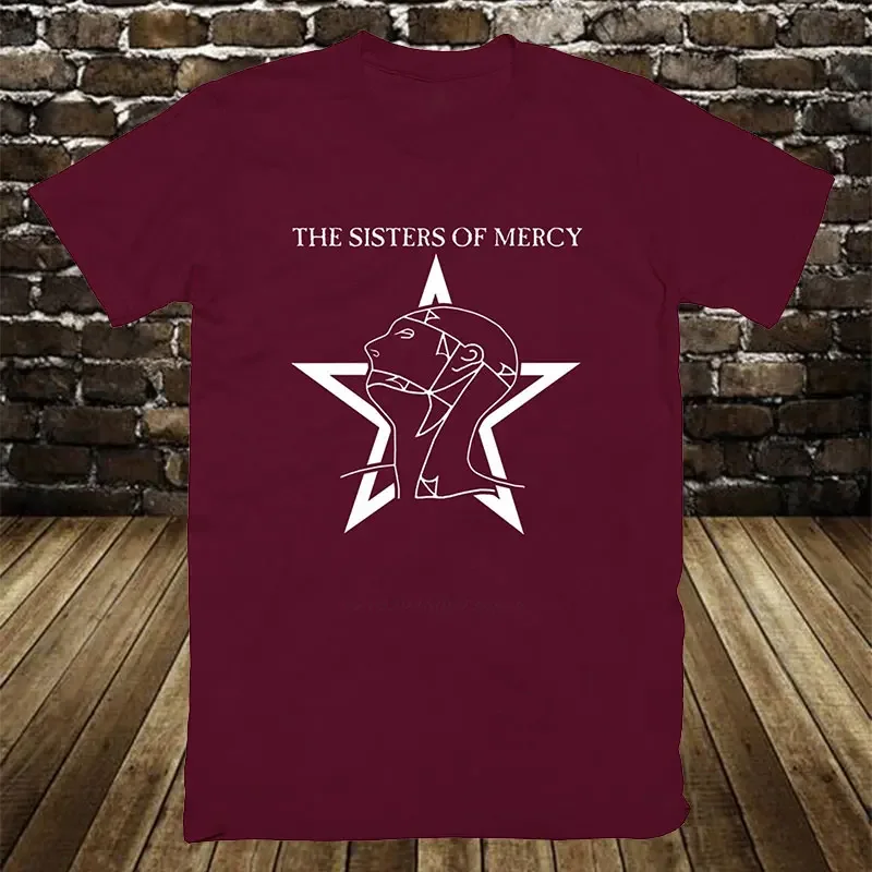 Sisters of Mercy Man T Shirt The Worlds End Simon Pegg Retro 80s Cotton Short Sleeve Woman T-shirt New Fashion Camiseta Hombre