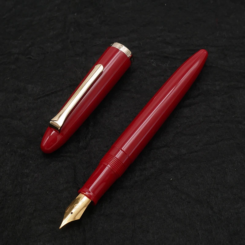 YIHAN Japanese Sailor Classic Resin Fountain Pen Russian Student Hot Style Practicing Iridium Gold Pen 0.38mm Nib Stationery