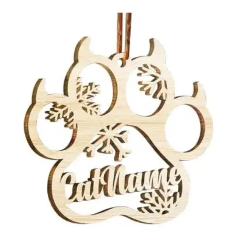 Custom Christmas Gifts, Wooden Snowflake Hanging Ornaments, Home & Car Decorations, Christmas Holiday Decor