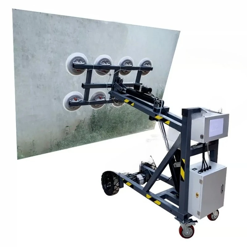 

Multifunctional hand push glass truck vacuum transfer equipment electric installation suction cup truck suction crane