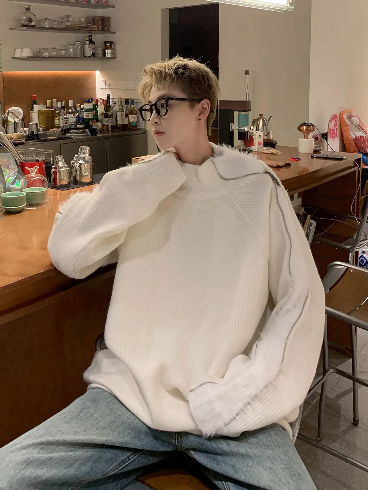

Fur Collar Pullovers Oversize Mens Paired Jacket Same Collection Available Thickened Protection Advanced Life Spring Classic Top