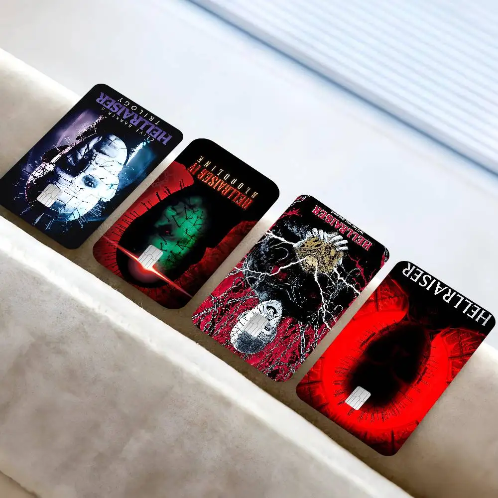 الكلاسيكية H-hellraiser فيلم Diy الائتمان بطاقة الخصم ملصق الطرف ملصق الديكور مقاوم للماء رقاقة صغيرة بطاقة الجلد ملصق