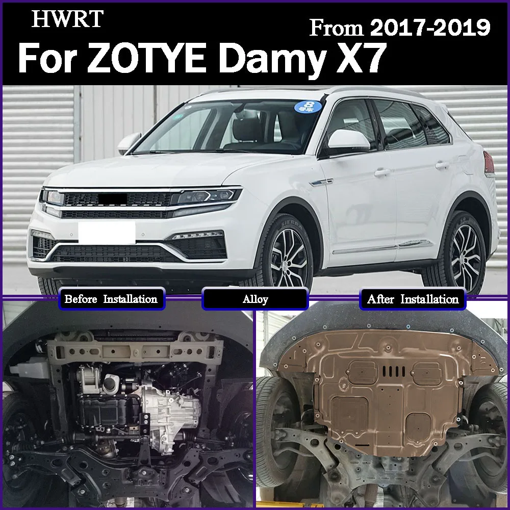 

Engine Guard Plate Splash Shield Mud Fender Cover Mudguard Protector For ZOTYE Damy X7 2017-2019 1.5T 1.8T 2.0T