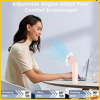 A24P Portable Rechargeable Fan 3000Mah USB Battery Powered 22+Hrs Runtime Small Hand Held Fan White