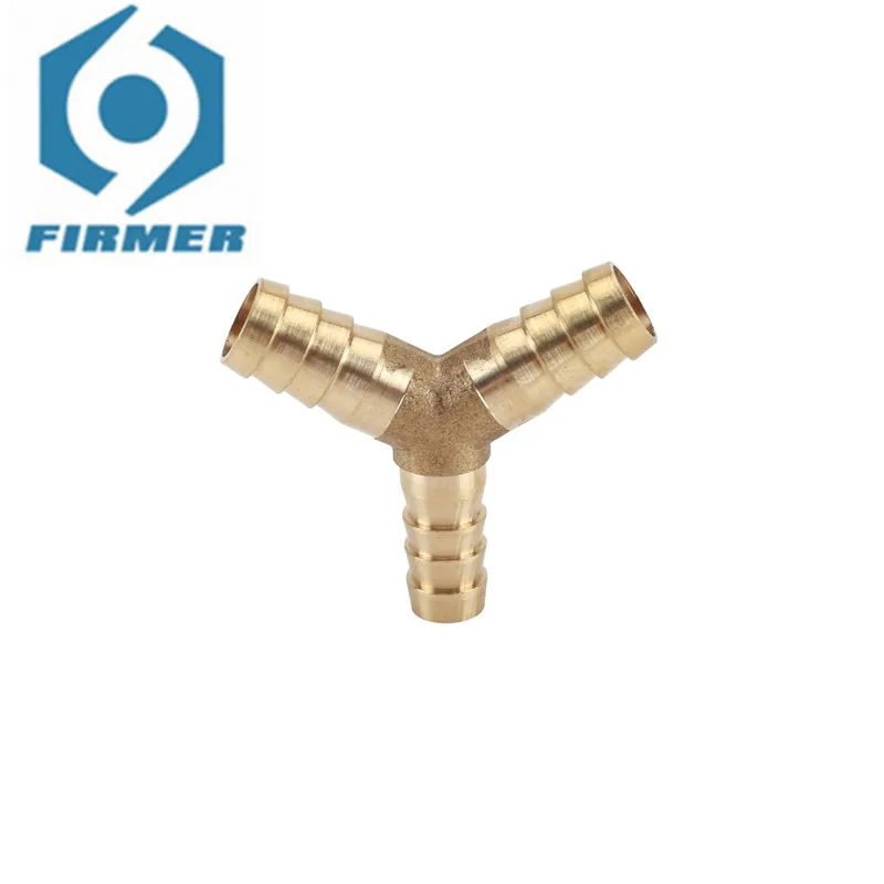 

50 Pieces Brass Pagoda Y Tee 6/8/10/12/14/16/20mm Good Toughness Fine Processing Tube Wall Thickening Wear-resistant And Durable