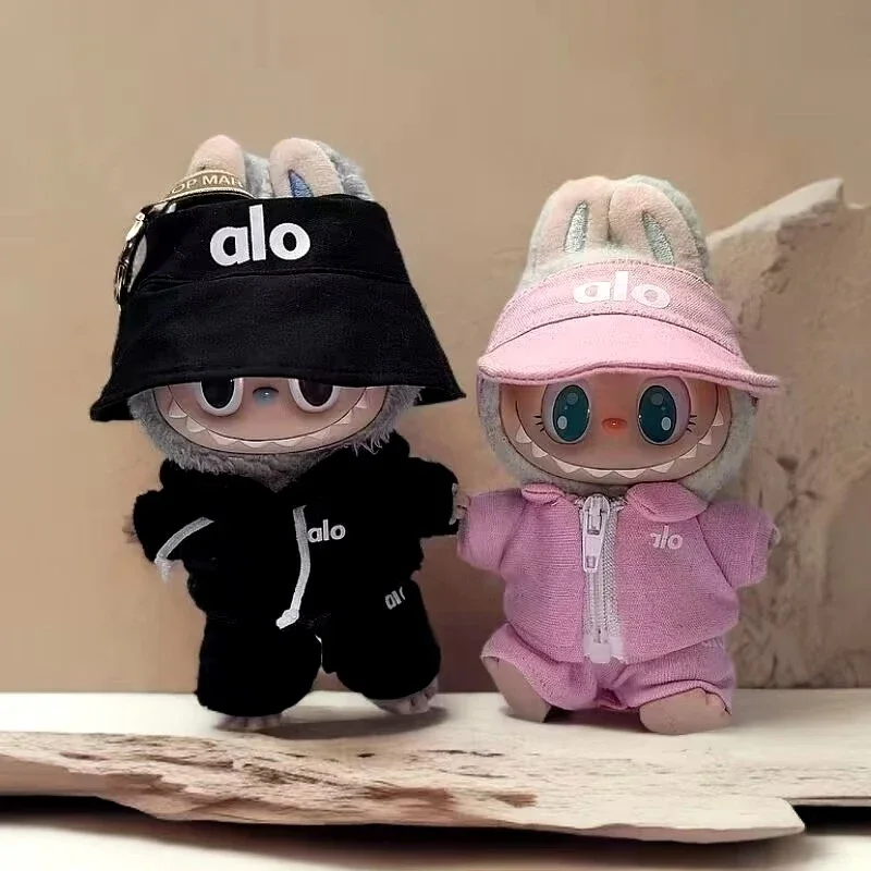 

Hot Corduroy For Labubu Doll LA Clothing Set Hat 17cm Clothes Shoes Doll DIY Accessories Training Sitting Party Games Toys Gifts