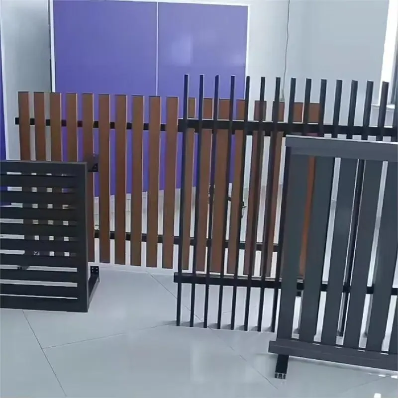 Garden Forged Aluminum Fence Vertical Blade Slatted Design Durable Outdoor Security Barrier Modern Style Easy Installation