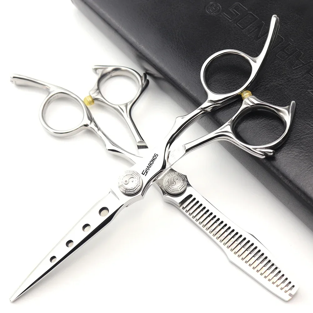 

SHARONDS Hairdressing Scissors Professional 6 Inch Barber Dedicated Thinning Shears Specificlied Hair Clipper Hair Cutting Tools