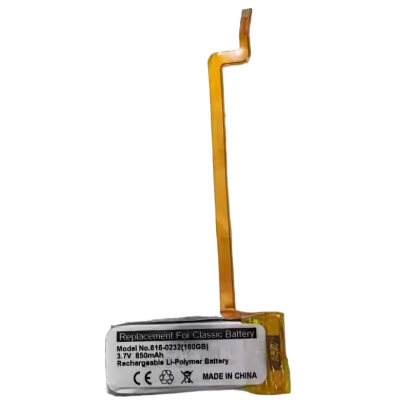 Newest 616-0232 3.7V 850mAh Rechargeable Battery for IPod 5th Generation 160G High Quality MP3/MP4 Player Replacement Battery