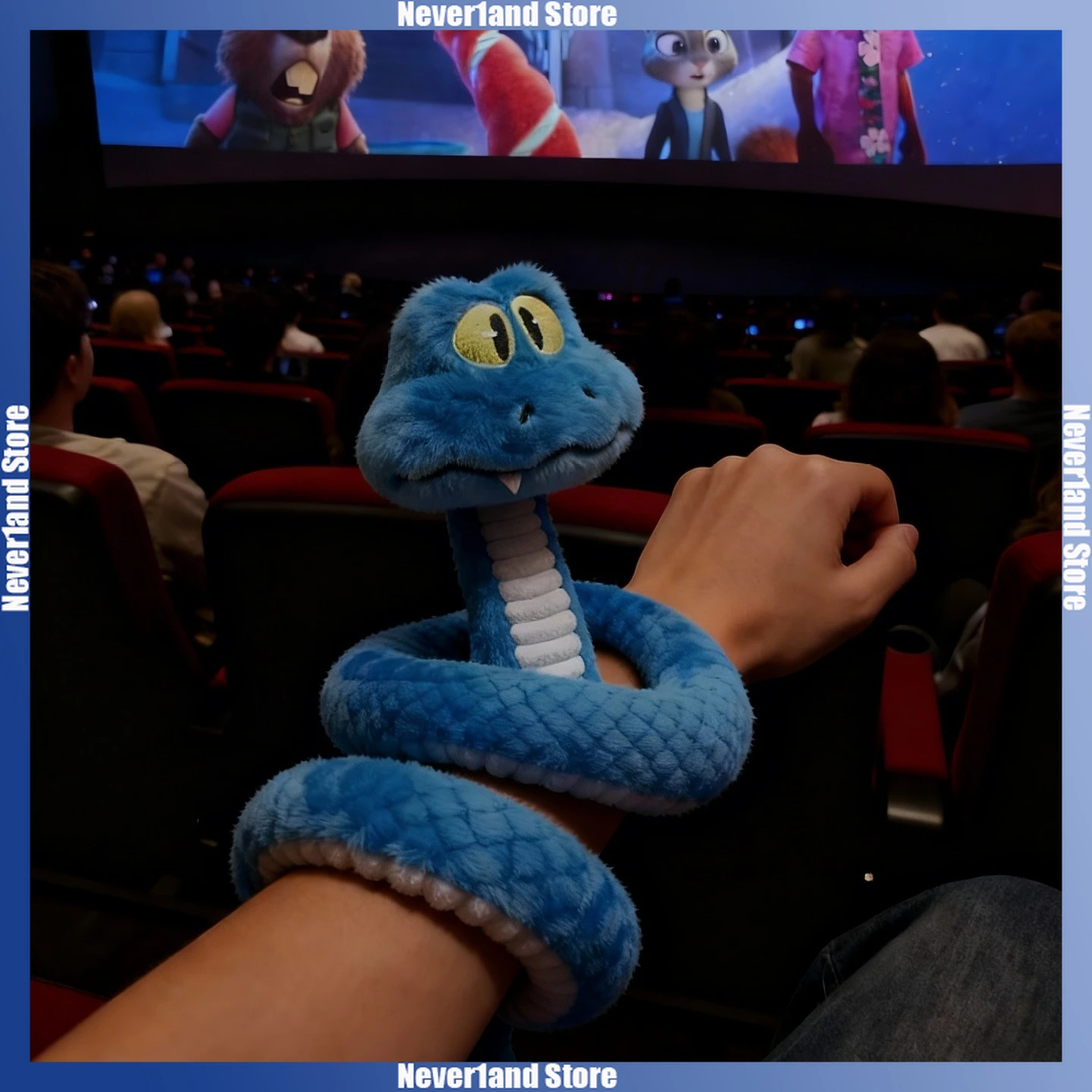 2 Size Cute Zootopia Gary Pendant Keychain Cartoon Gary Snake Movable Plush Toy Action Figure Bag Decoration Christmas Gift