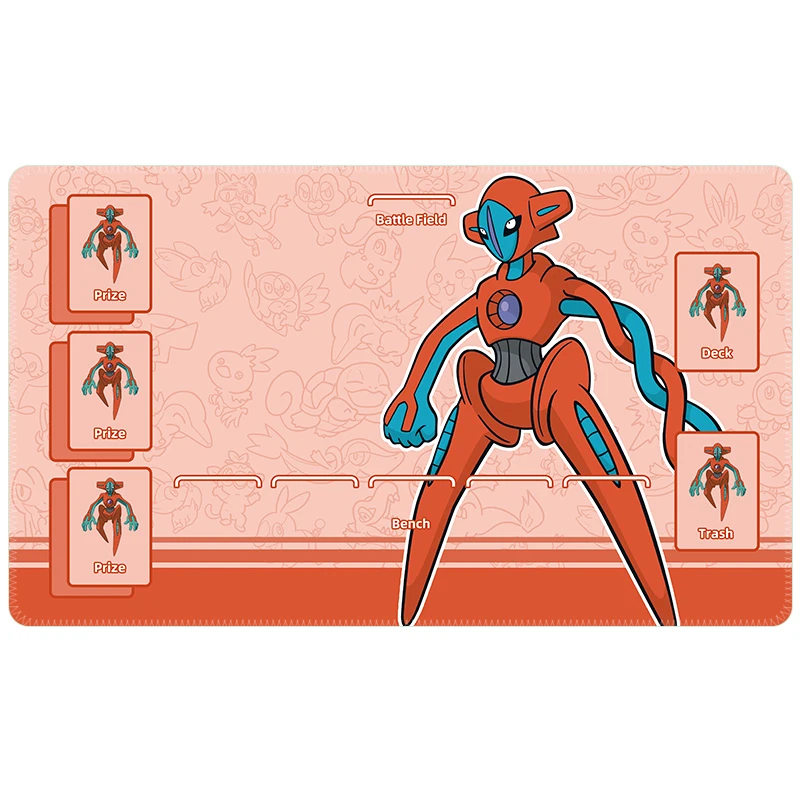 PTCG Flareon Deoxys Koraidon Miraidon Fuecoco أنيمي لعبة معركة بطاقة المطاط بطاقة الوسادة ماوس الوسادة لوحة المفاتيح 600*350*2 مللي متر #2