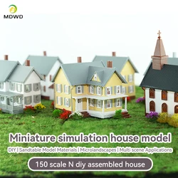 DIY Little House Model Building Kit for Diorama Train Railway 1