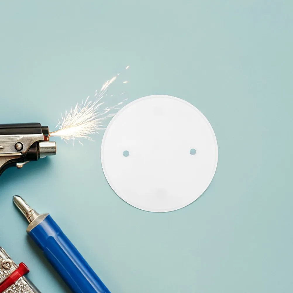 8Pcs Round Blank Ceiling Cover Plate White Easy Install Removable for Unused Electrical Boxes Ceiling Decorative