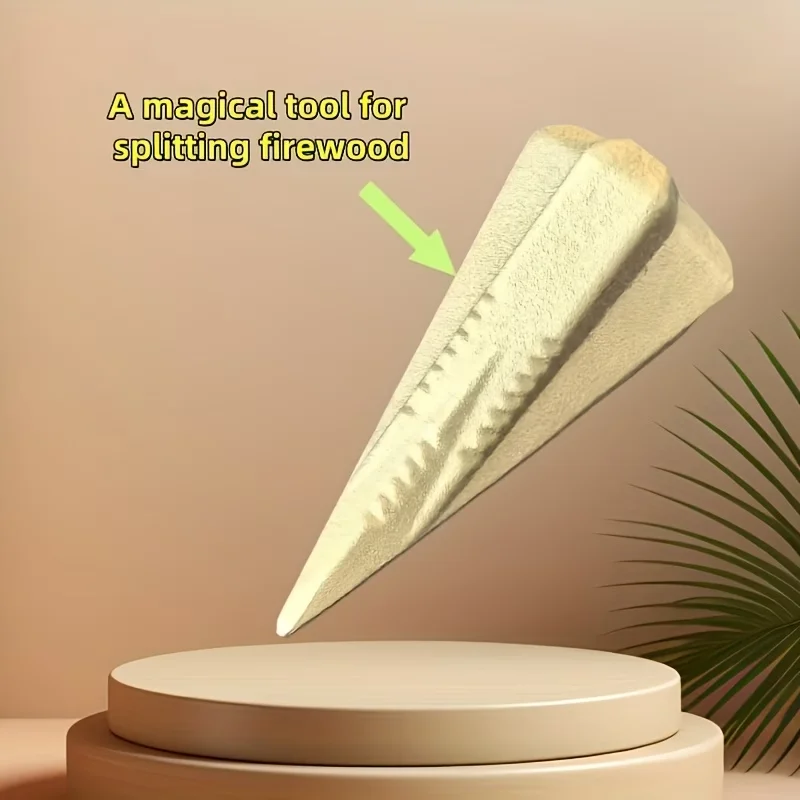 

Convenient Splitting Diamond Cone Wood Splitter, Safe And Portable Indoor And Outdoor Match Drill Bit Fireplace Accessories