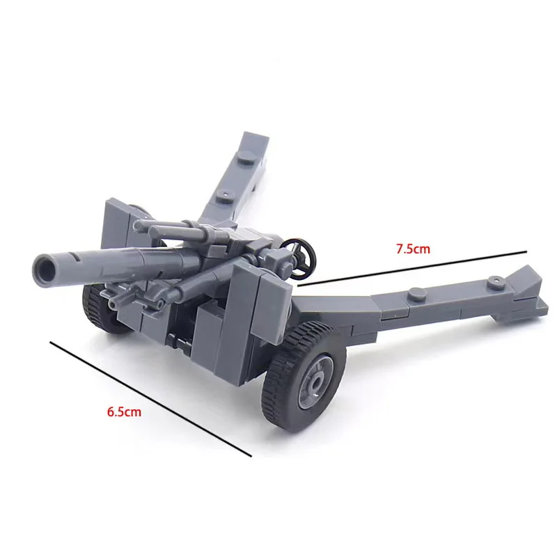 Militär Serie USA Schlacht Gun Kanone Bausteine WW2 Deutsch Flugabwehr Rakete Armee Soldat Waffe Ziegel Kinder Spielzeug